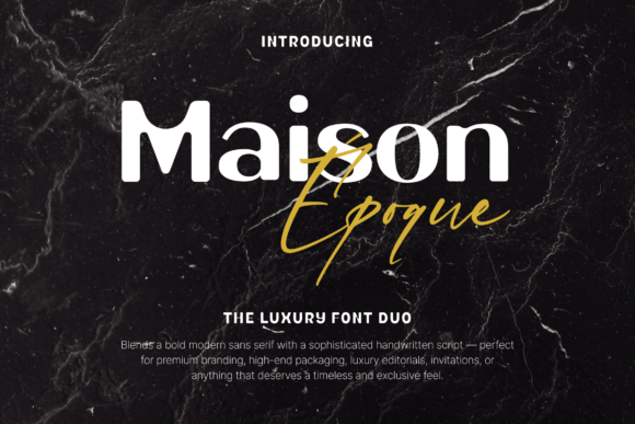 Maison Époque Duo: A Typeface for Editorial Elegance
